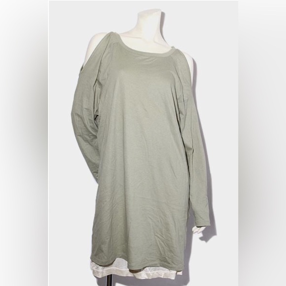 MM6 Maison Martin Margiela 2 in 1 dress green. Size: S - Picture 2 of 6